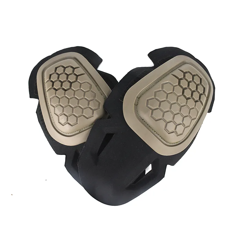 PE MOLLE Knee Elbow Pads Set No Strap — Black view 5