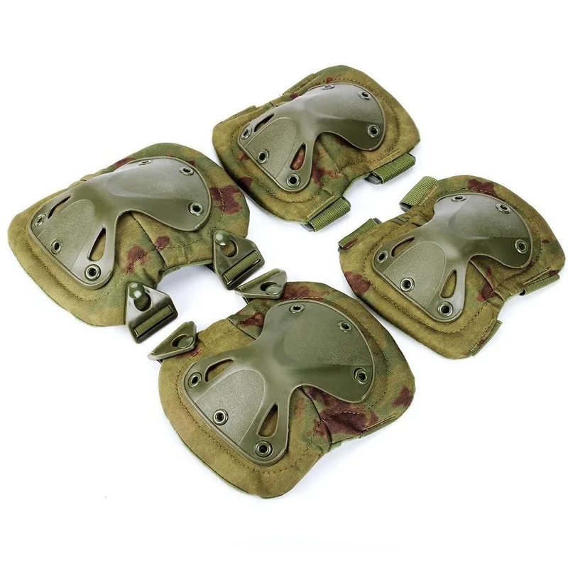 2nd Gen Nylon Knee Elbow Pads Straps — Black view 3