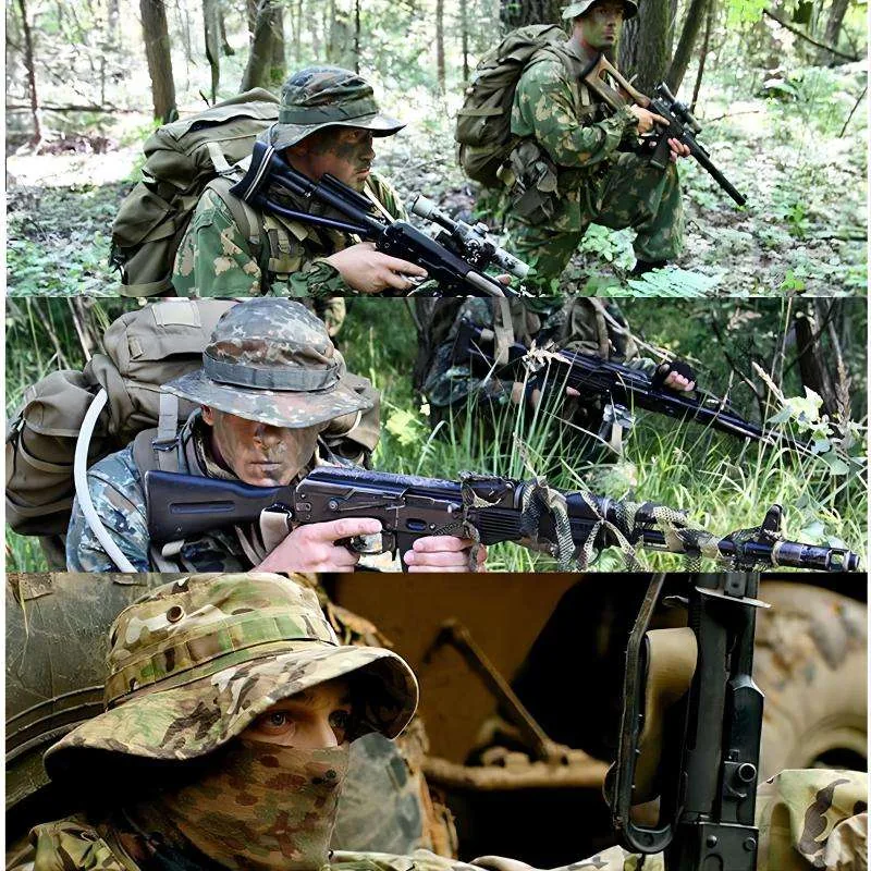 Camouflage Tactical Sun Cap Bonnie — Camo view 3
