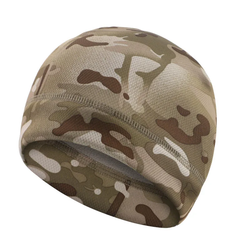 Fleece Beanie Winter Tactical Hat — Black view 5