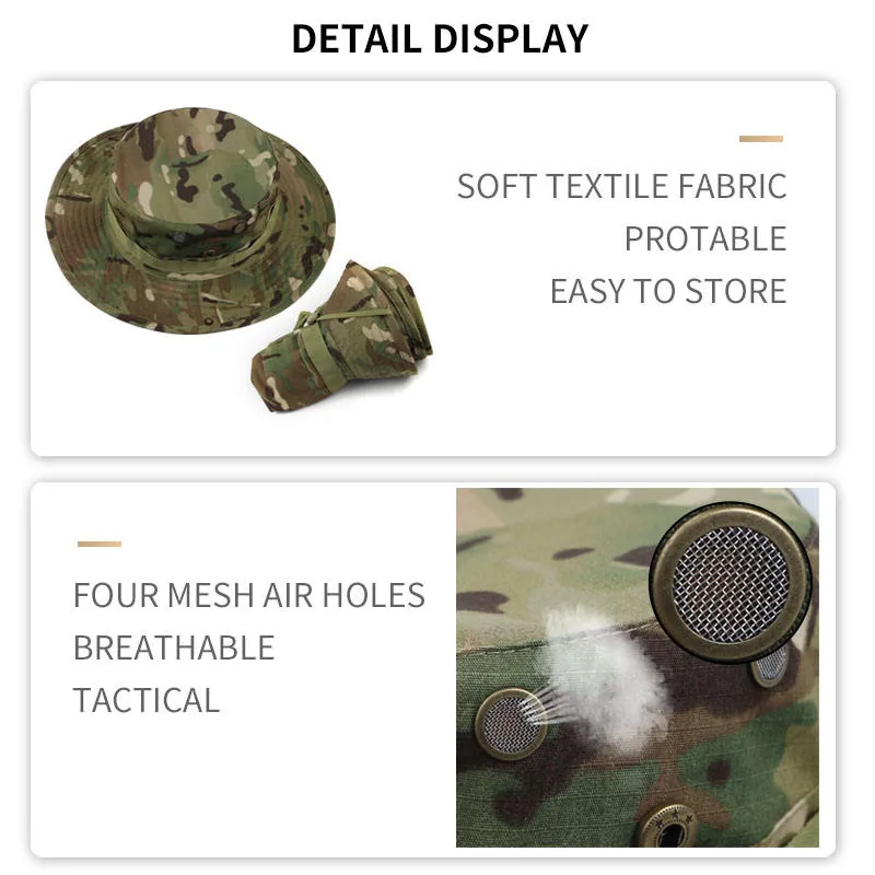 Unisex Sun Visor Camouflage Hat — Camo view 3