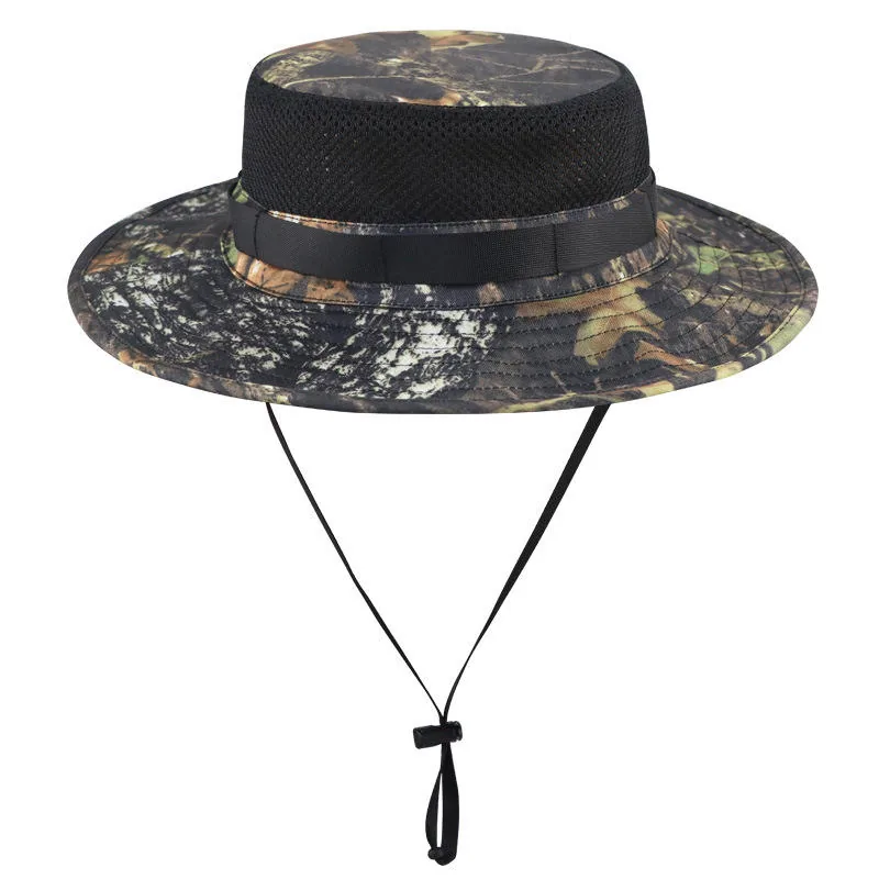 Camouflage Fisherman Sun Hat — Camo view 5