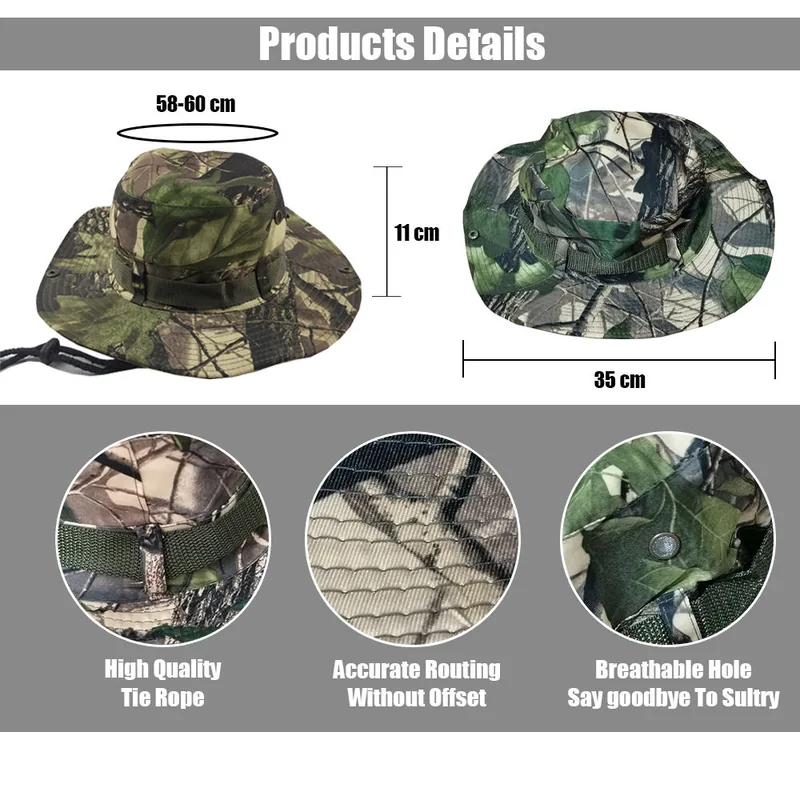 Bucket Fishing Hat Bonnie — Camo view 4
