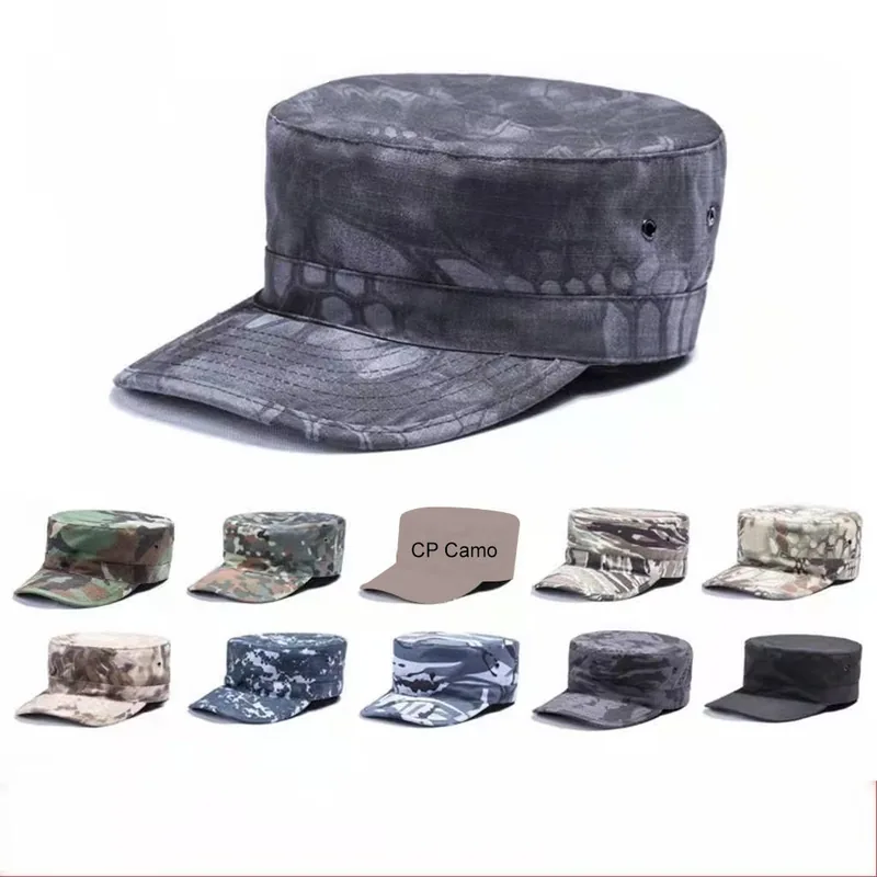Camouflage Tactical Hat Custom Logo — Camo view 3
