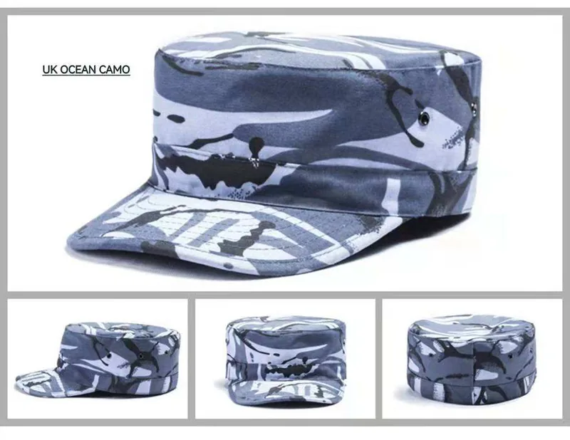Camouflage Tactical Hat Custom Logo — Camo view 4