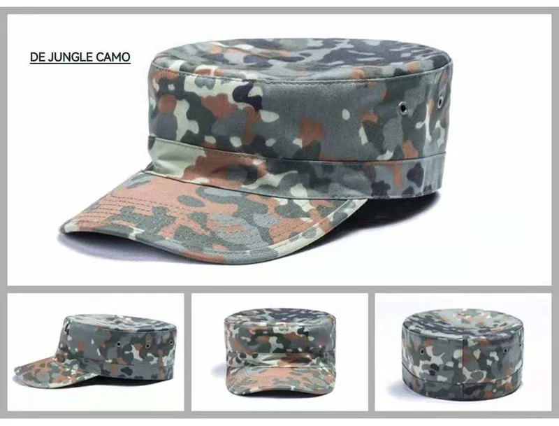 Camouflage Tactical Hat Custom Logo — Camo view 5