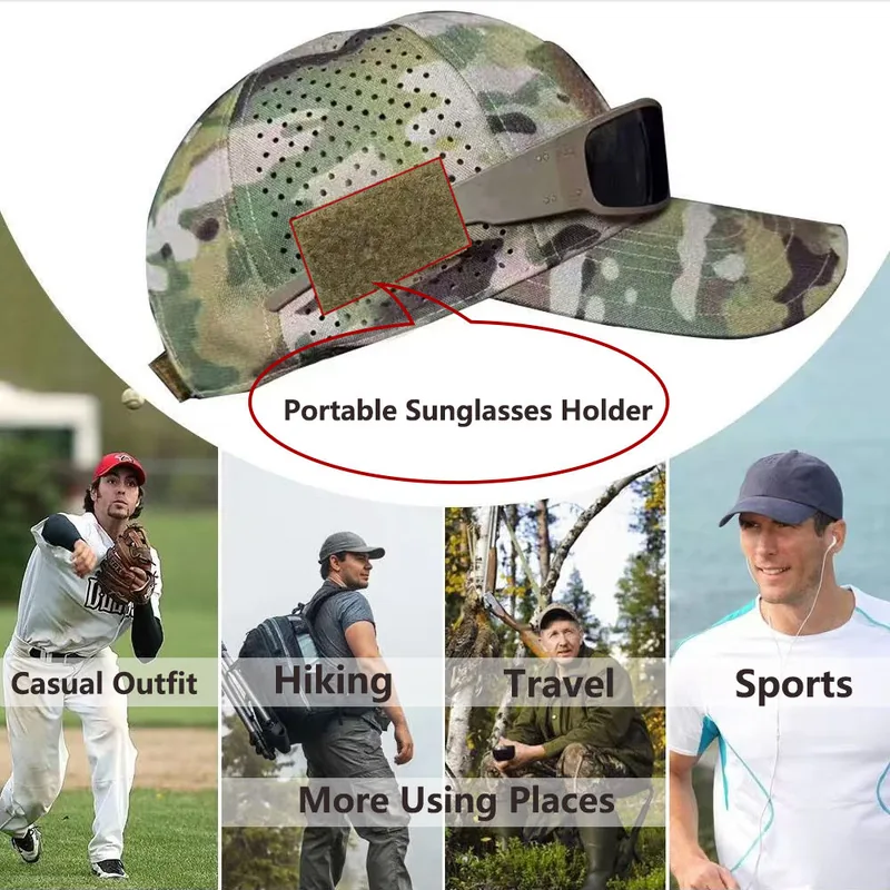 Multicam Outdoor Tactical Baseball Cap — Camo view 2
