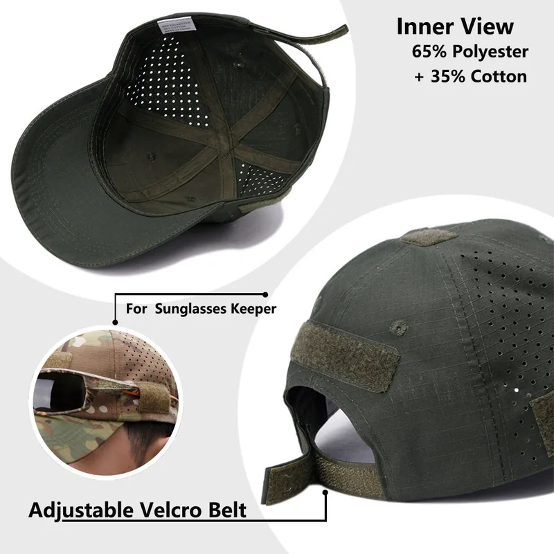 Multicam Outdoor Tactical Baseball Cap — Camo view 6