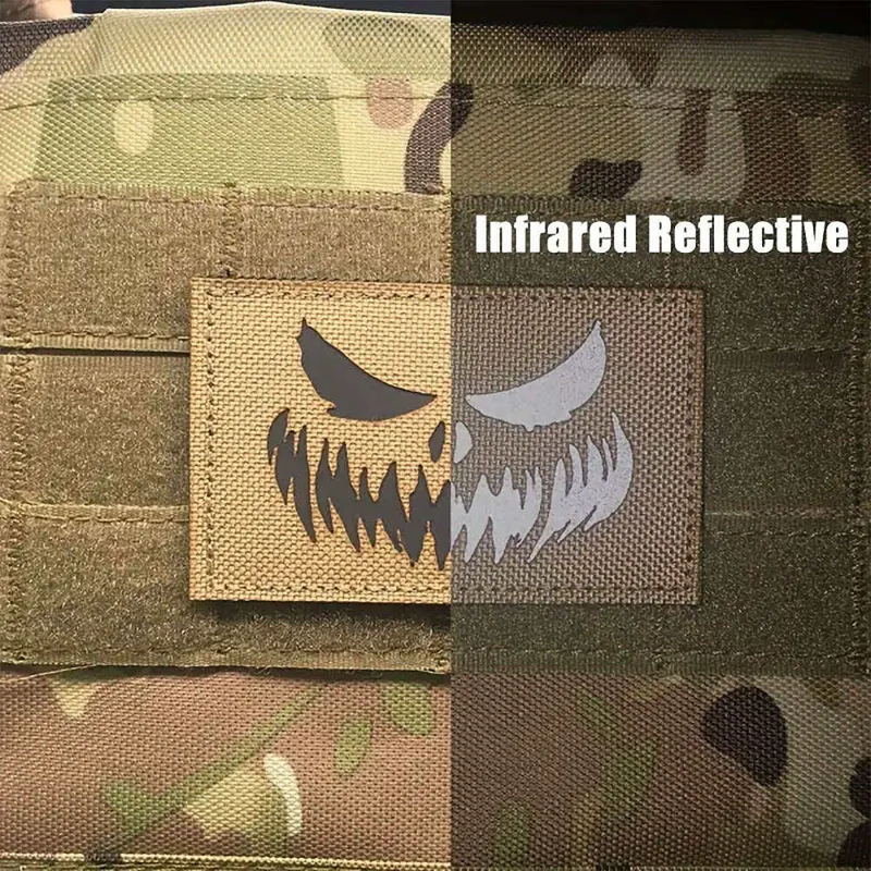 Custom Laser Cut Reflective Tactical IR Patch view 2