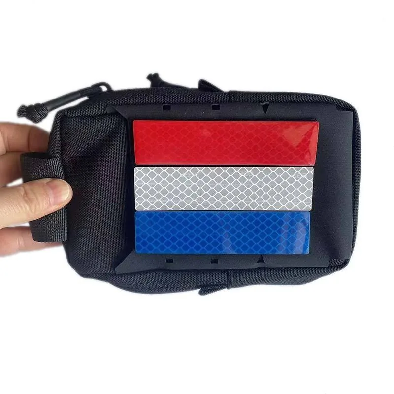 PVC IR Reflective Safety Hook and Loop Patch view 3