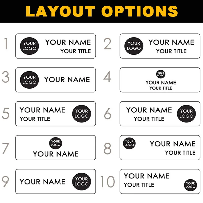 Custom 3D Logo Metal Magnetic Name Badge view 5