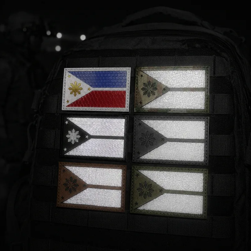 High Visibility Laser Cut IR Reflective Badge view 2