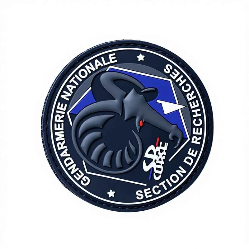 Custom 3D Embossed Soft PVC Round Tactical Morale Patch with Hook & Loop — Morale Patches