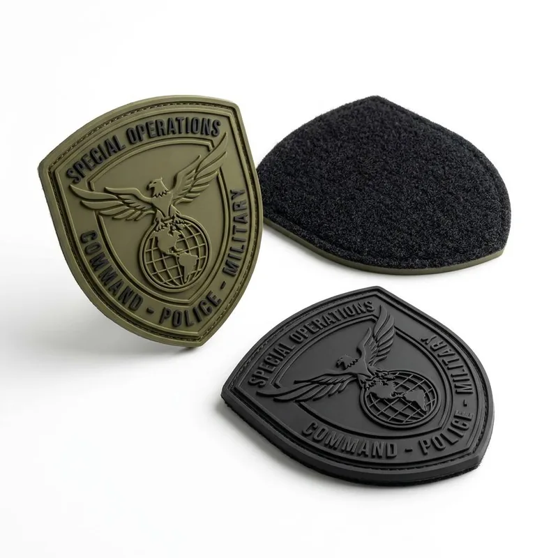 Professional Custom 3D PVC Rubber Tactical Morale Badge with Velcro — Morale Patches