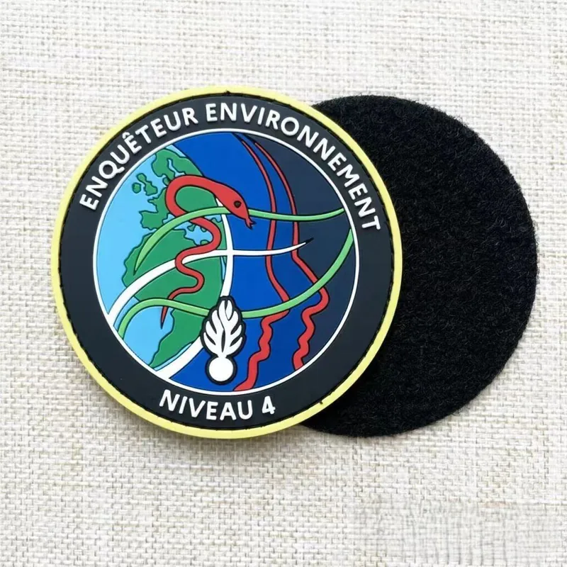 High Quality OEM PVC Morale Patch Soft Rubber Hook and Loop Badge view 4