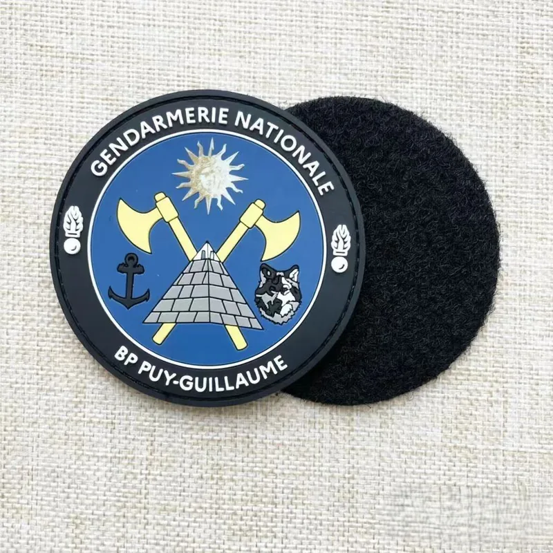 High Quality OEM PVC Morale Patch Soft Rubber Hook and Loop Badge view 5