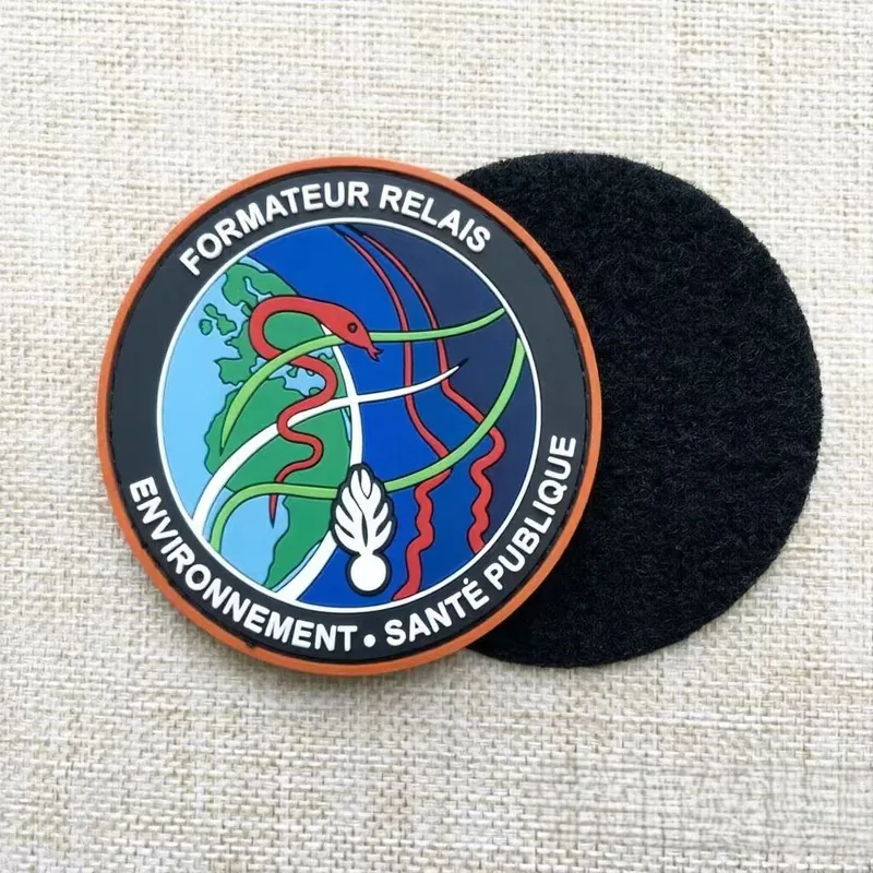 High Quality OEM PVC Morale Patch Soft Rubber Hook and Loop Badge view 6