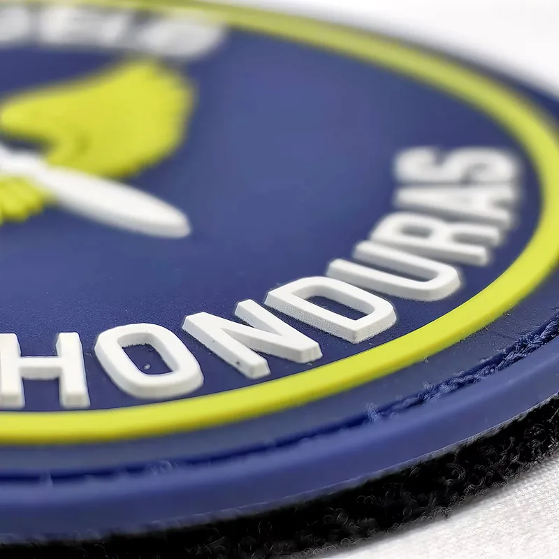 Custom PVC Rubber Morale Patch with 3D Letters and Chenille for Hats Backpacks and Vests view 2