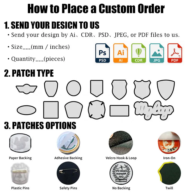 Custom PVC Rubber Morale Patch with 3D Letters and Chenille for Hats Backpacks and Vests view 4