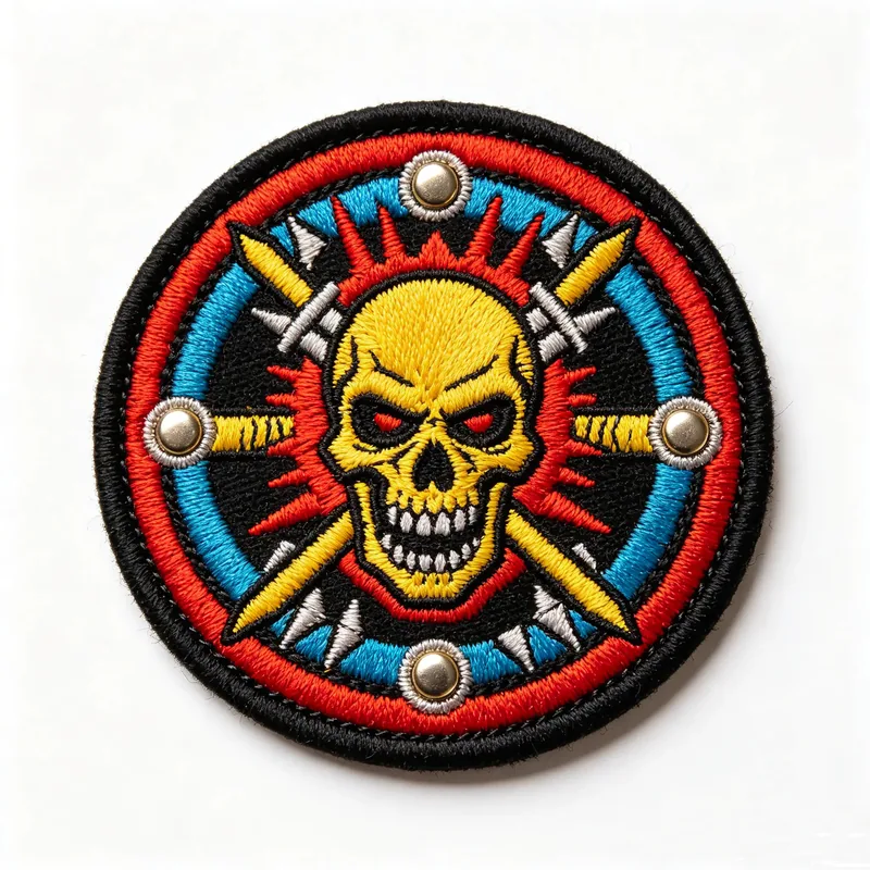 Round Tactical Embroidered Felt Patch Iron-On or Sew-On — Morale Patches
