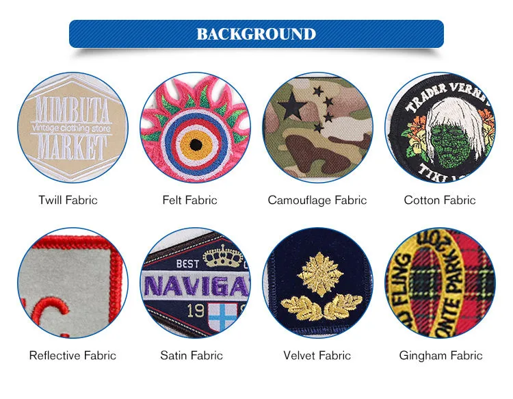 Round Tactical Embroidered Felt Patch Iron-On or Sew-On view 6