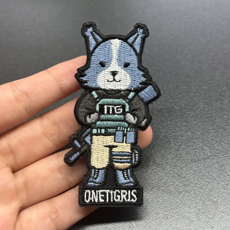 Custom Tactical Embroidered Badge with Sew-On Iron-On and Velcro Back Options — Morale Patches