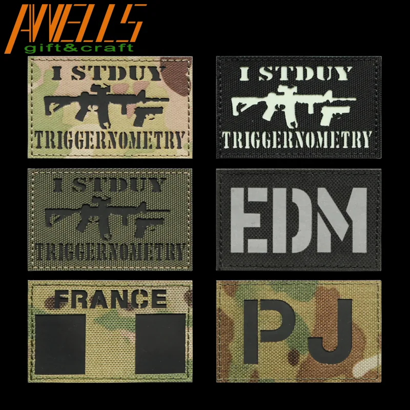 Multicam US Flag IR Reflective Tactical Hook and Loop Reverse Patch view 4