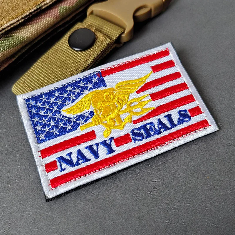 US Navy SEALs Tactical Embroidered Badge Patch view 5