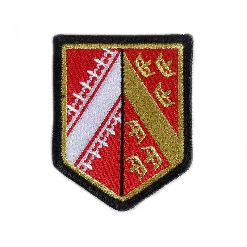 Custom Logo Tactical Embroidered Badge Iron-On with Hook and Loop view 2