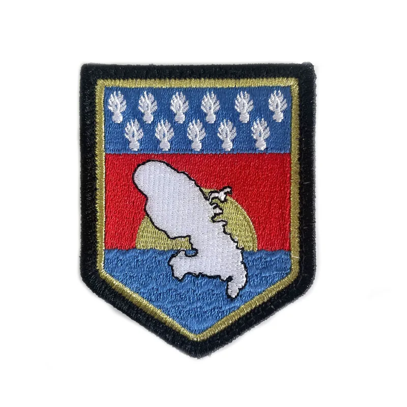 Custom Logo Tactical Embroidered Badge Iron-On with Hook and Loop view 4