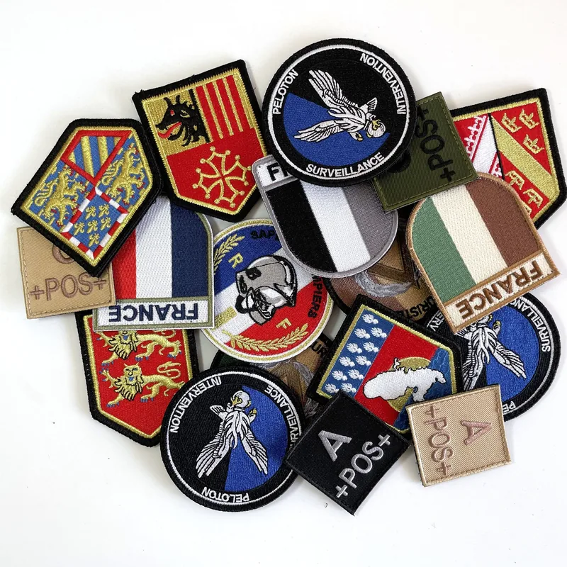 Custom Logo Tactical Embroidered Badge Iron-On with Hook and Loop view 5