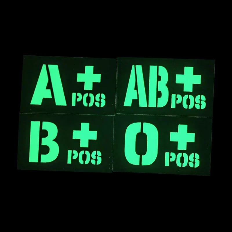 Multicam CP Camouflage IR Reflective Hook and Loop Blood Type Identification Patch view 2