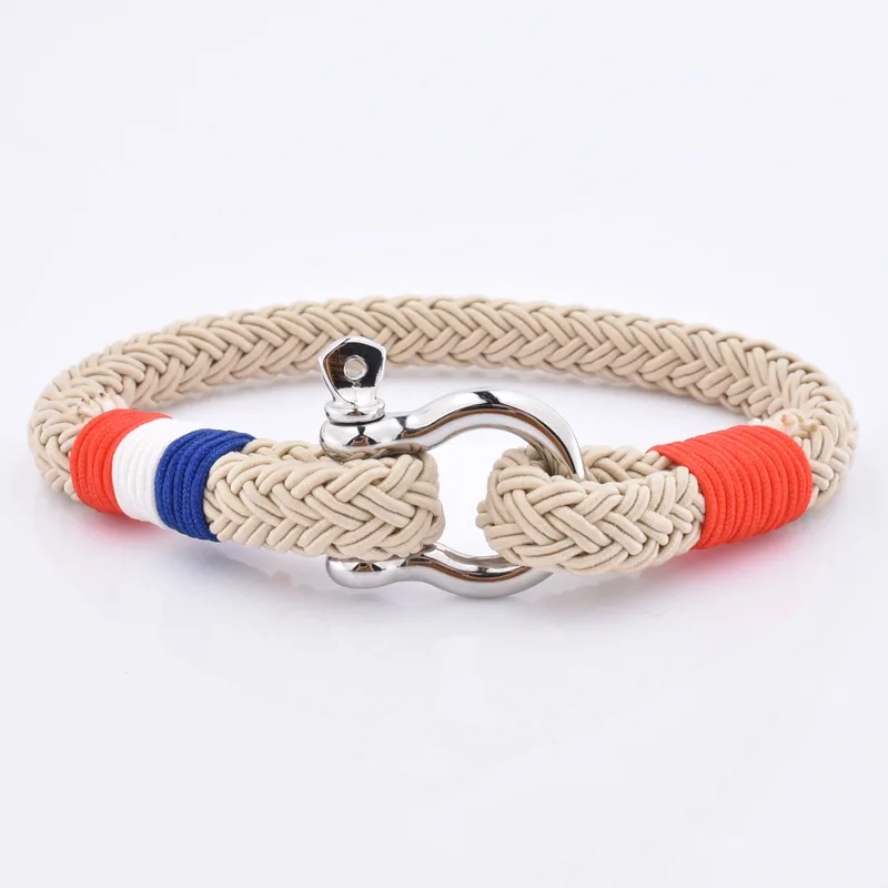 Trendy Mens 550 Paracord Bracelet with Adjustable Stainless Steel Buckle view 4