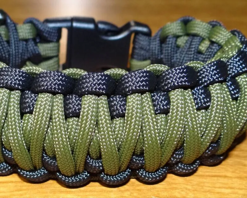 Customizable Color and Logo Paracord Survival Bracelet with Buckle view 6