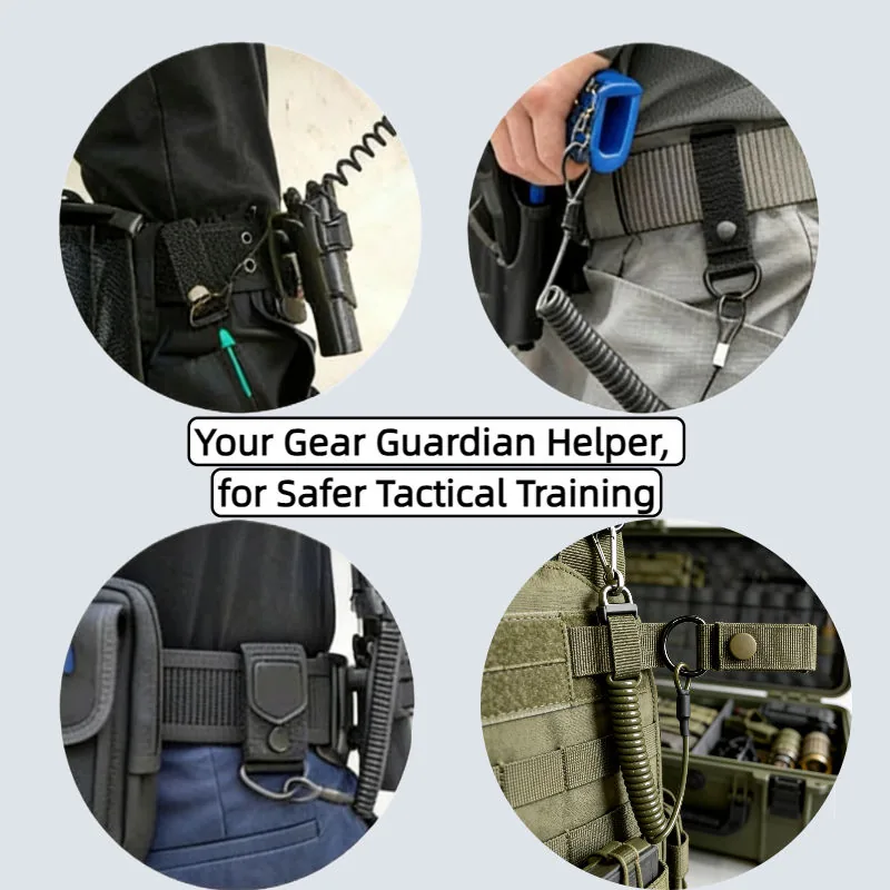 Nylon Spring Rope Anti-Loss Safety Lanyard for Hunting and Shooting view 4