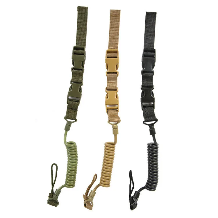 Multi-Functional Tactical Nylon Spring Lanyard 55-150 cm view 3