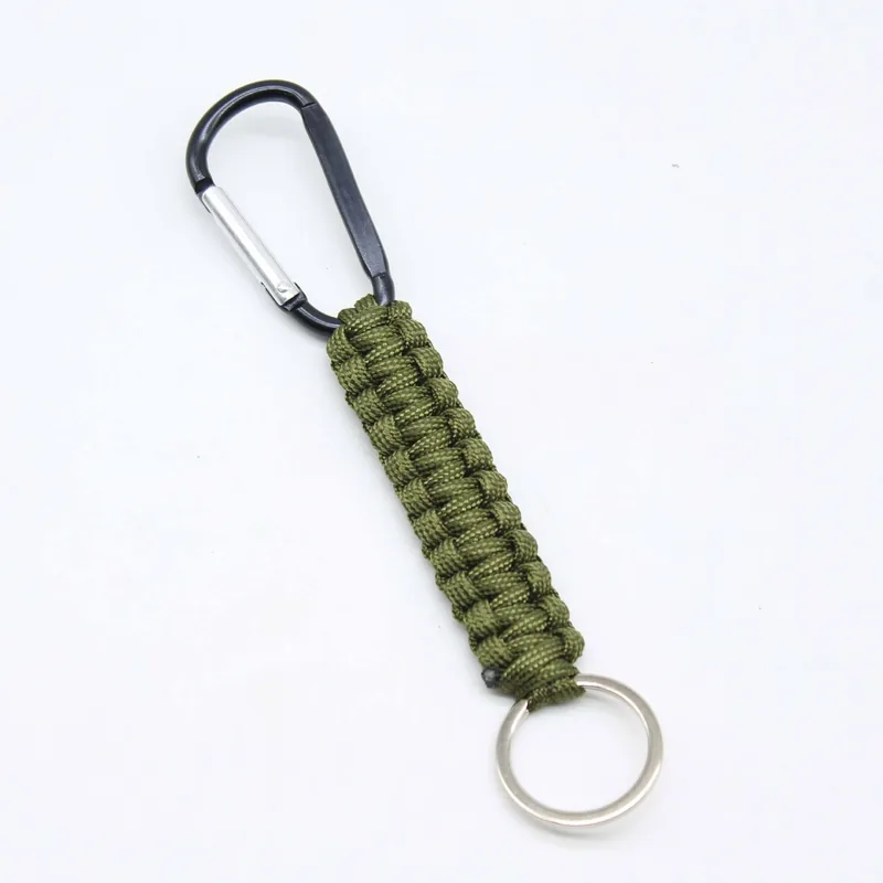 Hand-Woven Paracord Rope Keychain for Outdoor Survival — Survival & Outdoor Tools