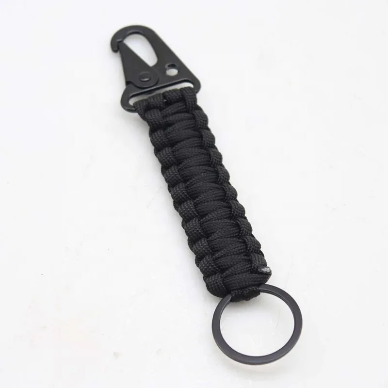 7-Core Paracord Carabiner Survival Keychain Woven Lanyard view 4