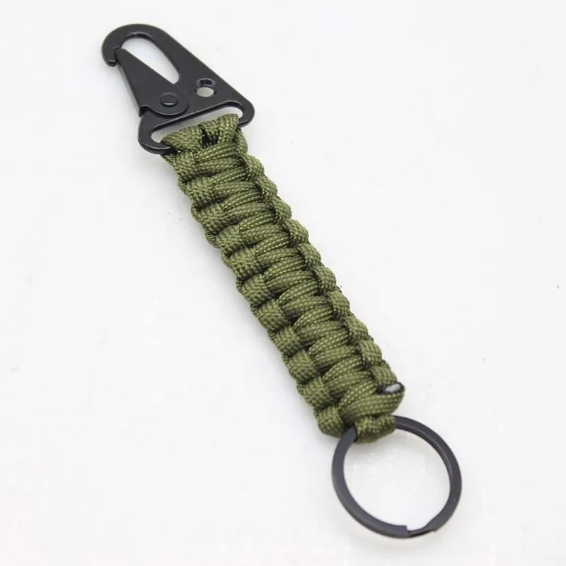7-Core Paracord Carabiner Survival Keychain Woven Lanyard view 5