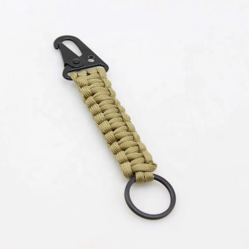 7-Core Paracord Carabiner Survival Keychain Woven Lanyard view 6