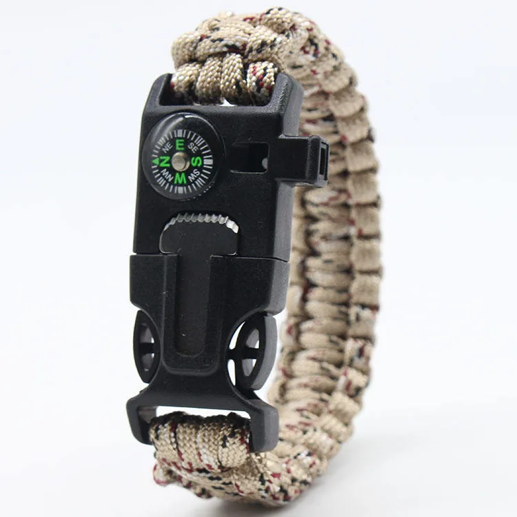 Custom Tactical Safety Woven PVC Paracord Bracelet 11mm view 2