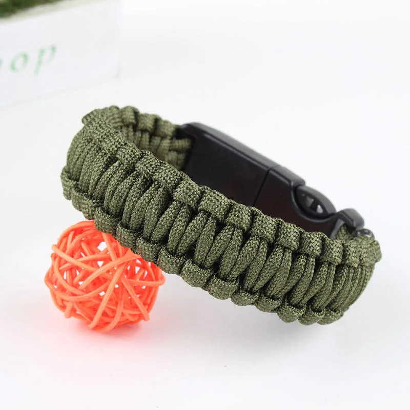Custom Tactical Safety Woven PVC Paracord Bracelet 11mm view 4