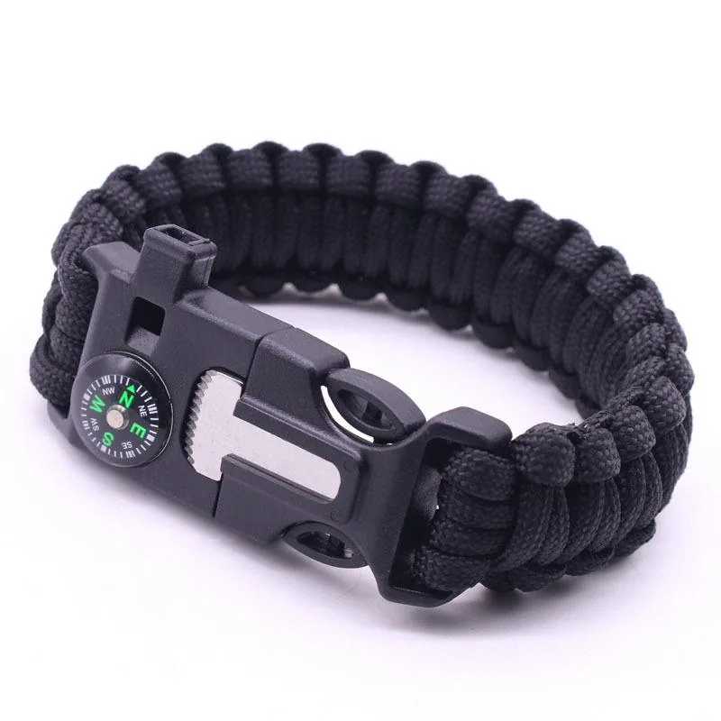 Custom Tactical Safety Woven PVC Paracord Bracelet 11mm view 5