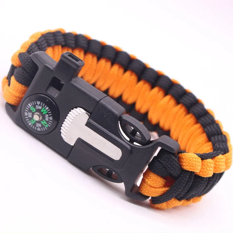Custom Tactical Safety Woven PVC Paracord Bracelet 11mm view 6