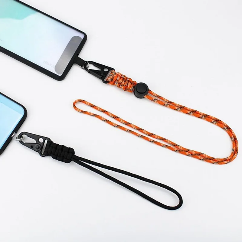 Adjustable Braided Survival Paracord Neck Lanyard with Carabiner view 5