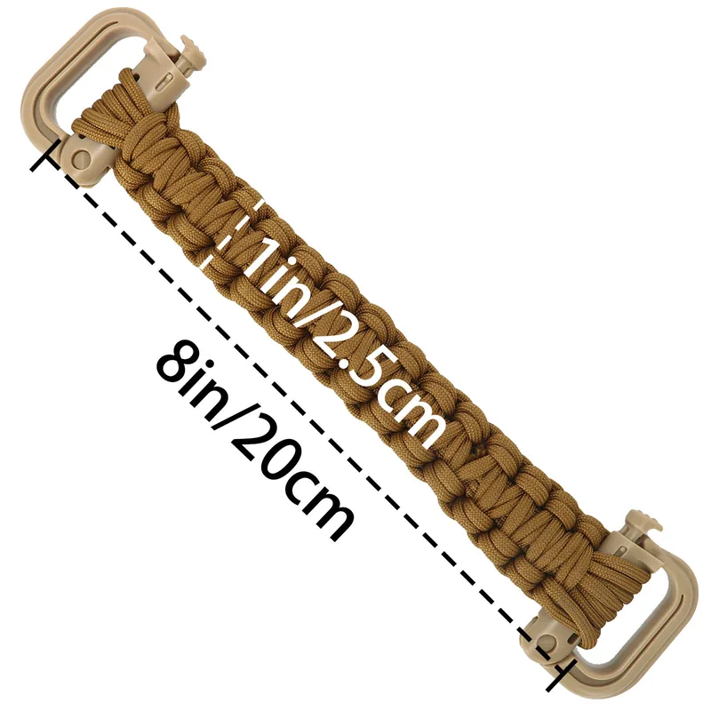 Tactical Paracord Keychain Lanyard with Carabiner Clip view 6