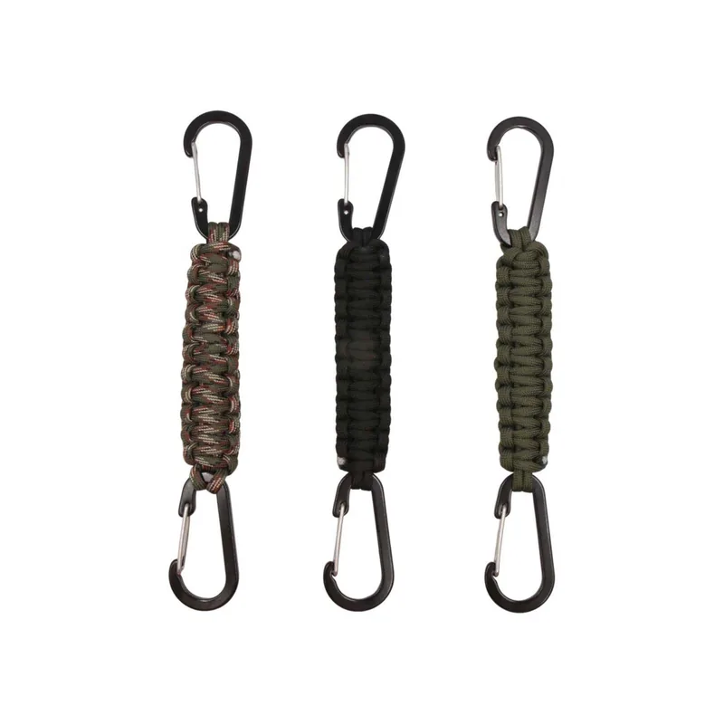 Custom Braided Paracord Lanyard Keychain — Survival & Outdoor Tools