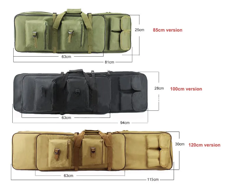 Oxford MOLLE Waterproof Long Gun Bag — Black view 4