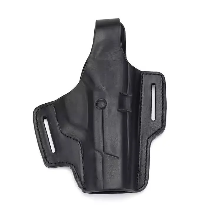 Full-Grain Leather OWB Gun Holster — Brown view 3