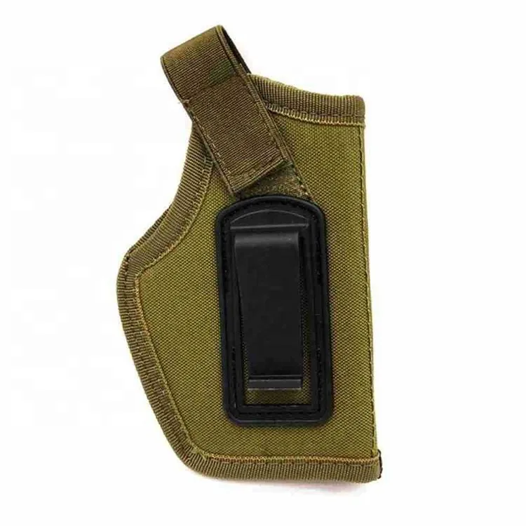 IWB Nylon Gun Holster with Metal Clip — Black view 3